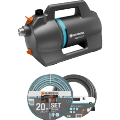 Gardena 4200 Silent - Pompa Da Giardino - Kit Con Tubi E Raccordi