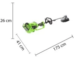 Greenworks GD40BC - Decespugliatore A Batteria - 40V - SENZA BATTERIA E CARICABATTERIA -Garden Sconto greenworks gd40bc decespugliatore a batteria 40v senza batteria e caricabatteria decespugliatore greenworks gd40bc 15427 8 1548164347 Misure largo