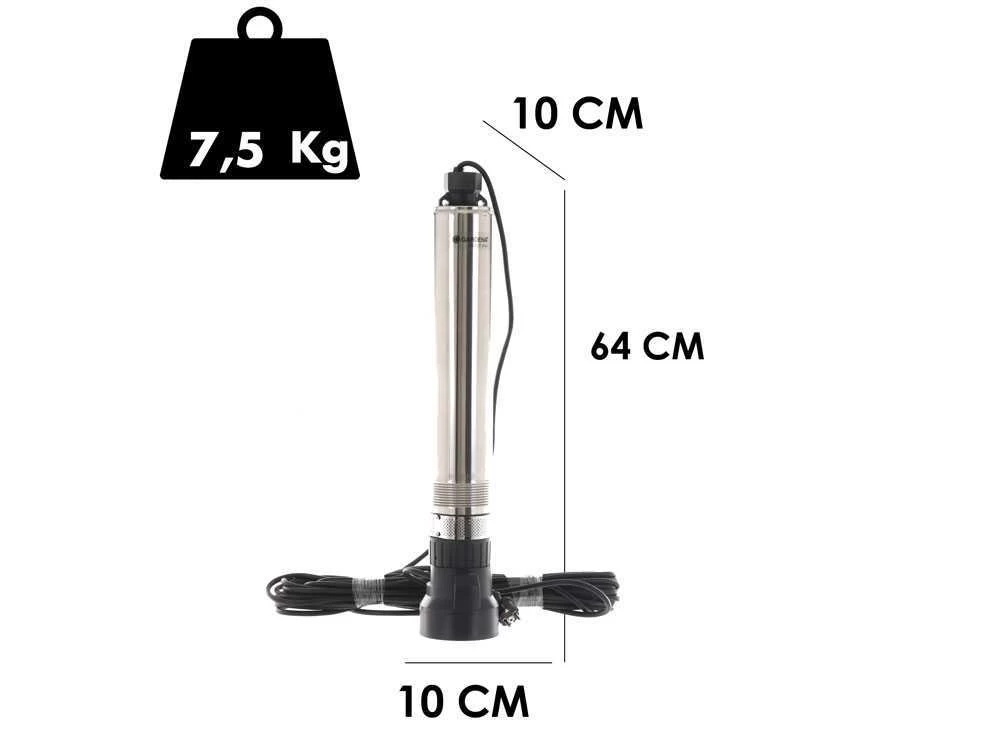 Pompa Di Profondità Per Pozzi Gardena 5500/5 Inox - 850W- Per Acque Chiare 8 Pompa Di Profondità Per Pozzi Gardena 5500/5 Inox - 850W- Per Acque Chiare - immagine 6