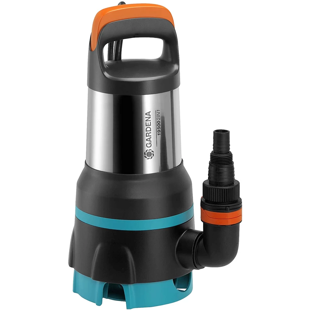 Pompa Gardena Acquasensor 19500 2 In 1 Per Acqua Sporca E Pulita - In Acciaio INOX 3 Pompa Gardena Acquasensor 19500 2 In 1 Per Acqua Sporca E Pulita - In Acciaio INOX
