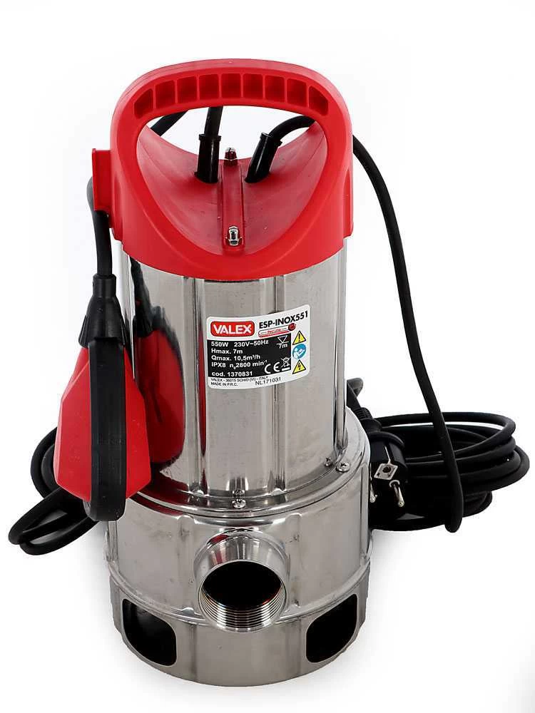 Pompa Sommersa Elettrica Per Acque Sporche Valex ESP-INOX551 - Elettropompa Da 550 W 5 Pompa Sommersa Elettrica Per Acque Sporche Valex ESP-INOX551 - Elettropompa Da 550 W - immagine 3