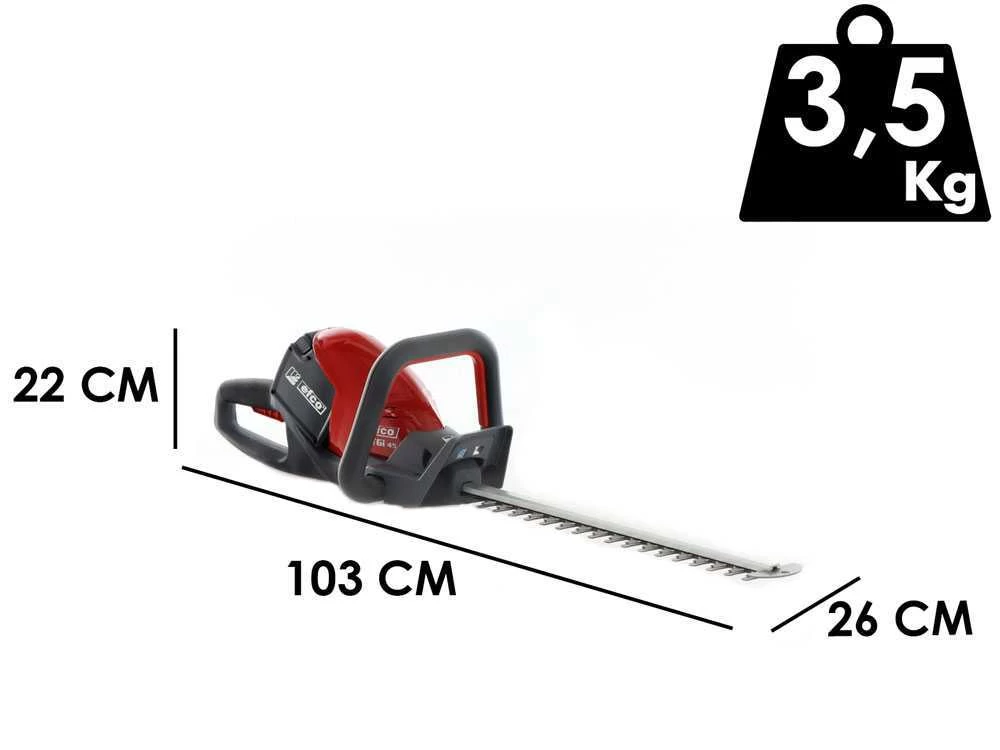 Tagliasiepi Elettrico A Batteria Efco Tgi 45 - Lama Da 45 Cm - Batteria 40V 2.5Ah - immagine 3