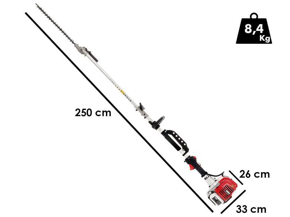 Tagliasiepi Su Asta Di Prolunga A Scoppio 2 Tempi GeoTech GT-2 33 L - 33 Cc 4 Tagliasiepi Su Asta Di Prolunga A Scoppio 2 Tempi GeoTech GT-2 33 L - 33 Cc - immagine 2