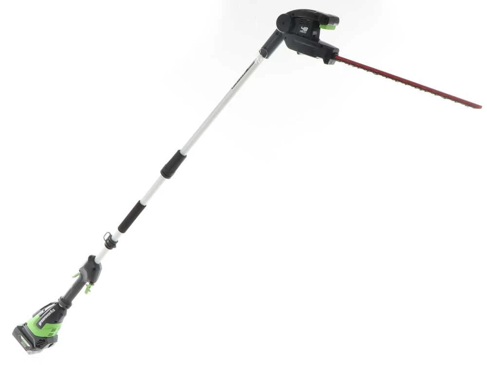 Tagliasiepi Su Asta Di Prolunga Greenworks G48PHT 48 V - SENZA BATTERIE E CARICABATTERIE - immagine 12